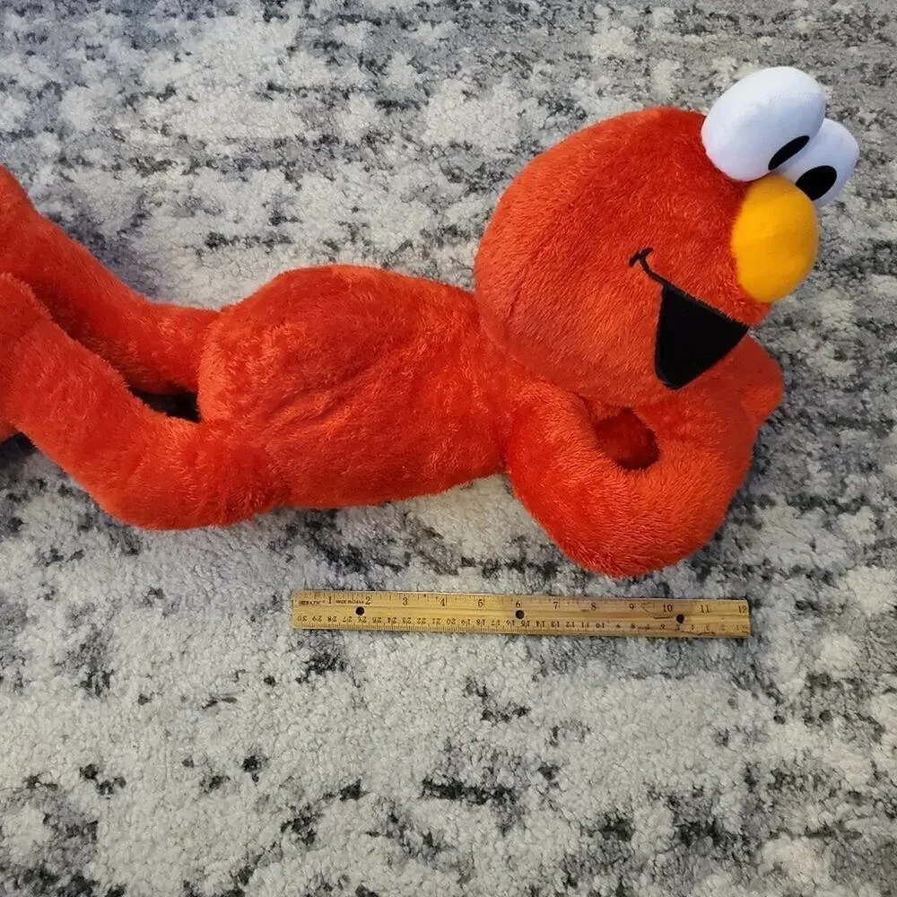 Elmo Large Plush Lying Down - 22 Inches Long